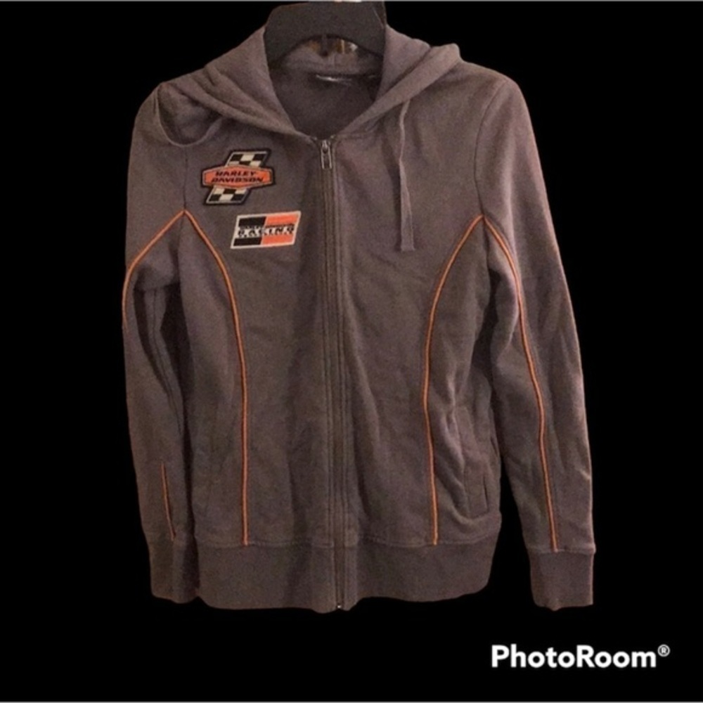 harley Davidson zip up sweatshirt